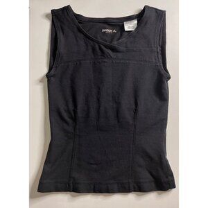 Danskin Black Tank with Crossover Neckline |  Exercise Dance | S
